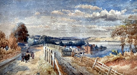 View of Mistley Quay from the Harwich Road