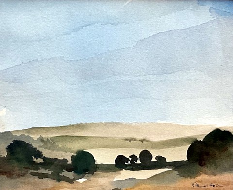 Landscape: Tree and Hill