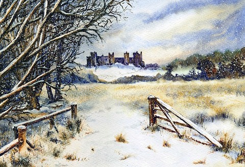 Framlingham Castle in the Snow