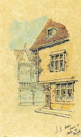 Corner Post, King Street, Cornhill, Ipswich