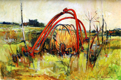 Hayrake in a Landscape
