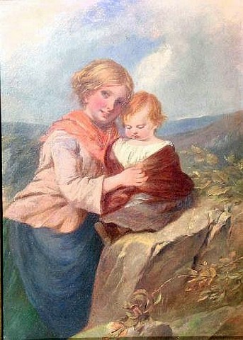 A Young Mother with a Daughter