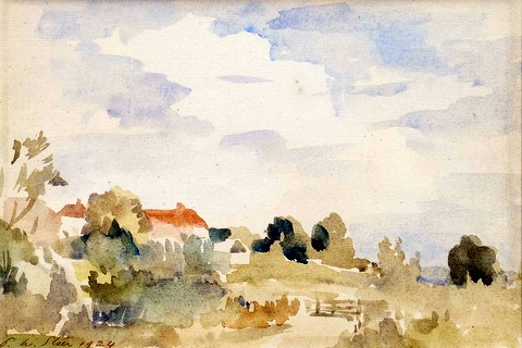 Cottages among Trees