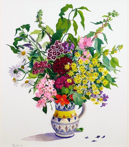 Flowers in an Italian Jug