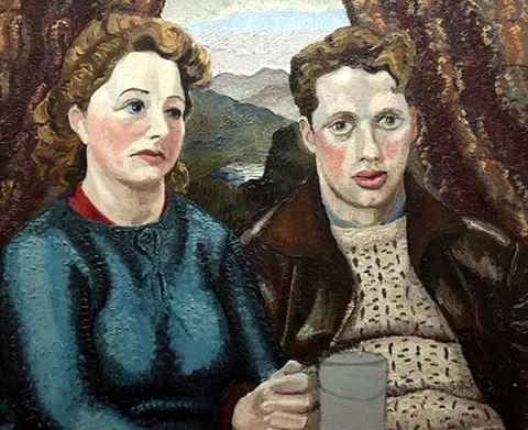 Portrait of Dylan and Caitlin Thomas