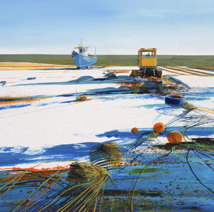 Winter Beach & Boats, Aldeburgh