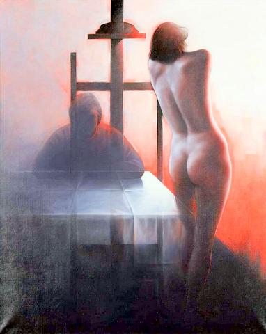 Nude with Easel and the Artist