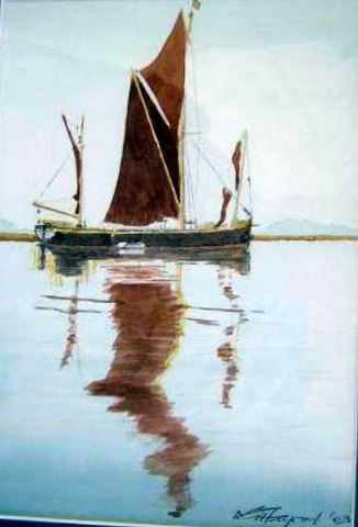 Reflections - Sailing Barge Thalatta
