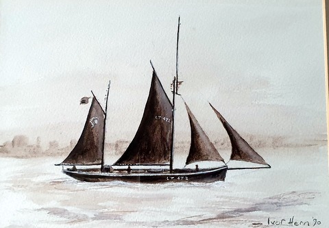 Excelsior. Lowestoft Sailing Trawler