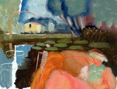 River Scene at Holbrook and Molly in a Boat