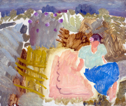 Girl on a Pink Rug, Suffolk