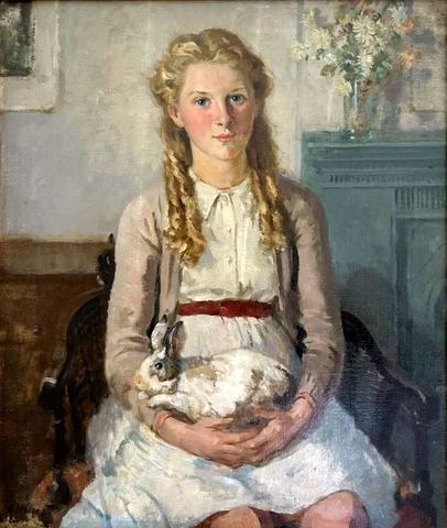 Girl with Rabbit