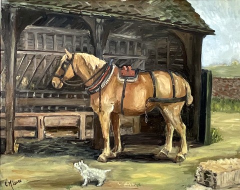 Suffolk Punch in Harness