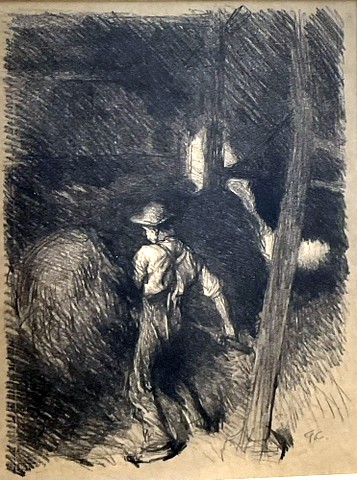 Figure in a Hay Barn