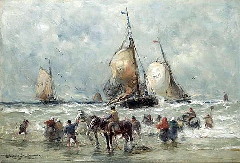 Waiting for the Boats