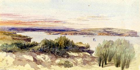 Entrace to Sydney Harbour, showing North Head