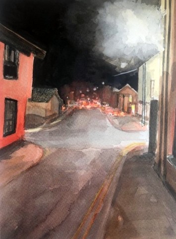 Winter Rush Hour. The Croft, Sudbury