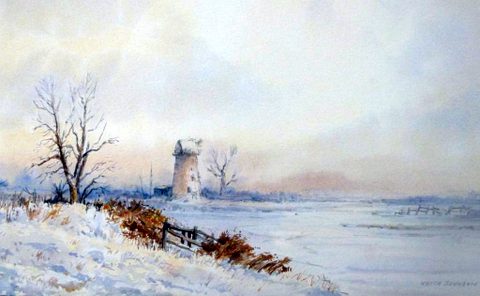 Clippesby Mill in Winter