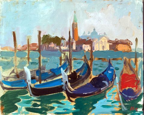 Gondolas & San Giorgio Maggiore, Venice