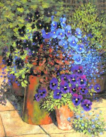 Black Pansies