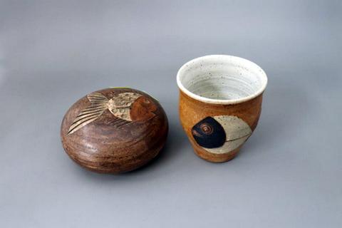 Small Fish Vase & Fish Paperweight