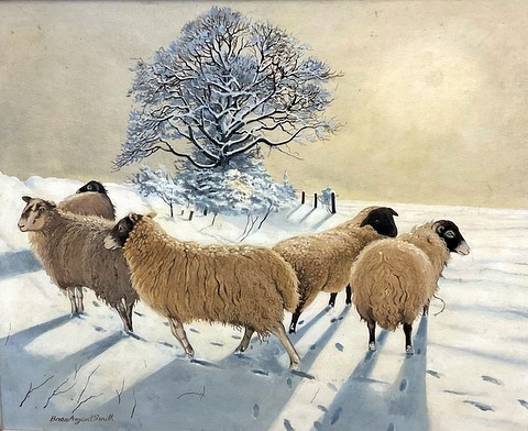 Sheep in Winter