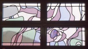 Windows at the Barn Owl pub in Great Billing near Northampton