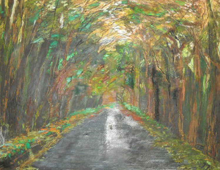 Gissing Road at autumn