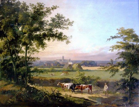 View of Canterbury, from St Stephen's