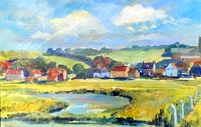 Salthouse (Norfolk) from the Marshes