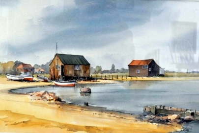 Huts at Walberswick Southwold