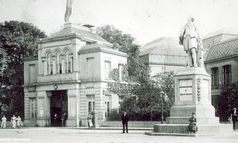 Entrance gate designed by Pierre Bourla
