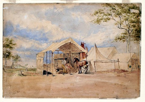 Mr. H. Hinge, Blacksmith's Shop, Bendigo