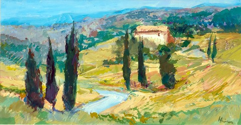 Above Beaumes de Venise, France