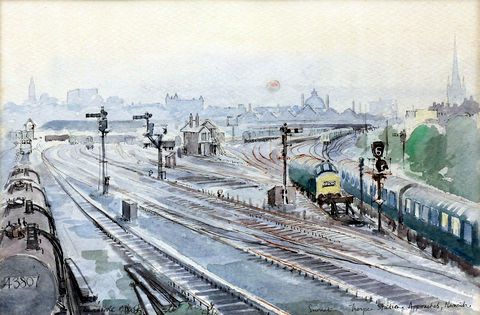 Sunset, Thorpe Station Approaches, Norwich