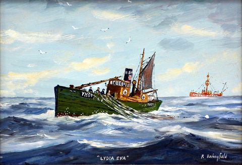 'Lydia Eva' Off Smiths Knoll Lightship