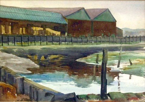 Boat Sheds On The River Yare