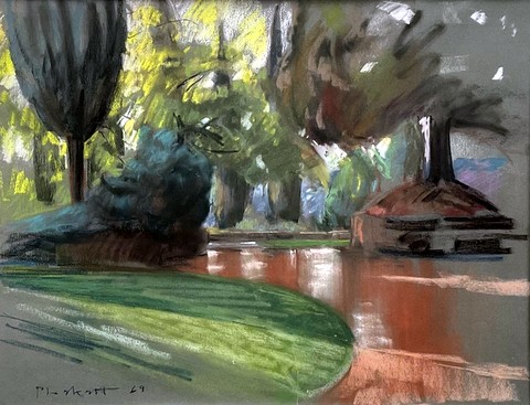 Canadian Embassy Gardens, Rome, after Rain