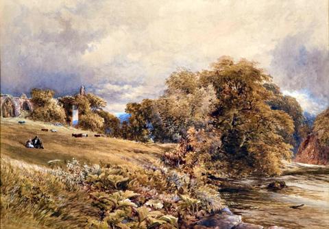 Ruined Abbey Landscape