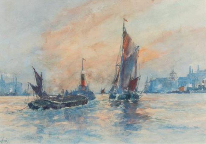 Shipping in the Pool of London