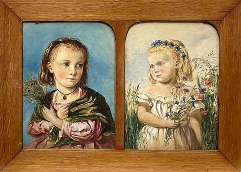 Mildred Alice Lowther (1859-1876) and Mabel Cecily Lowther (1862-1949)