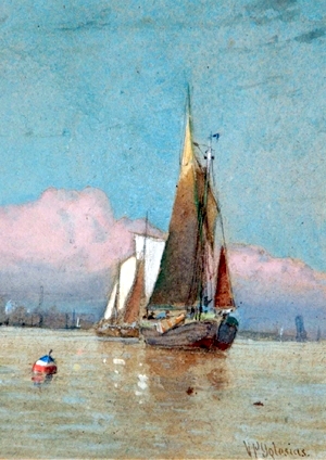 Sailing Boats at the mouth of the Thames