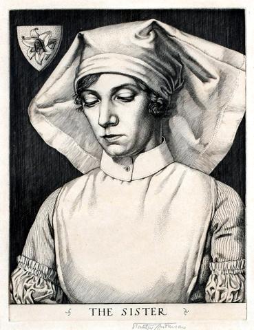 The Sister. (the artist's wife Lilian Phelps)