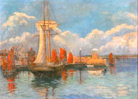 Boats in the Harbour at St. Ives