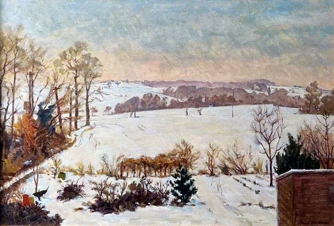 Landscape with Boxted Church