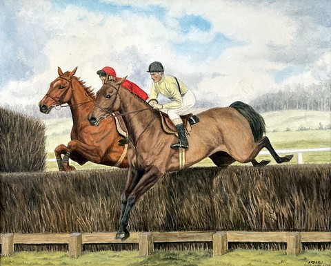 Arkle taking a fence