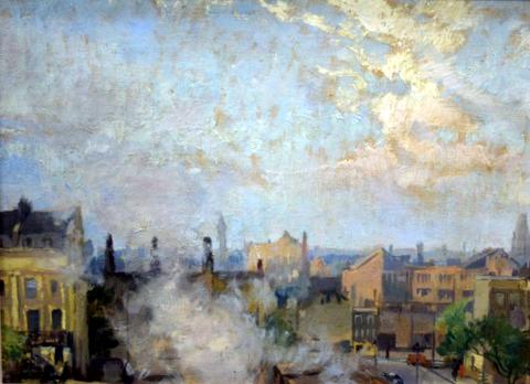 Evening over North London