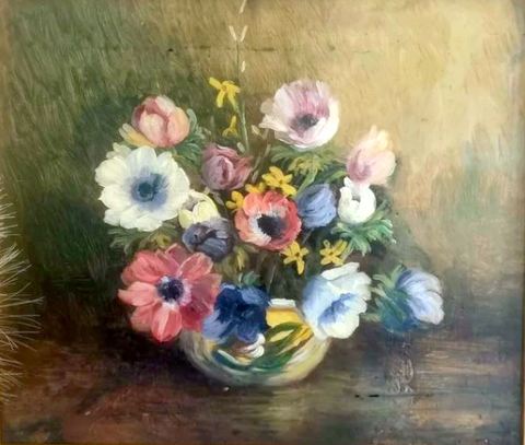 Pansies in a Bowl